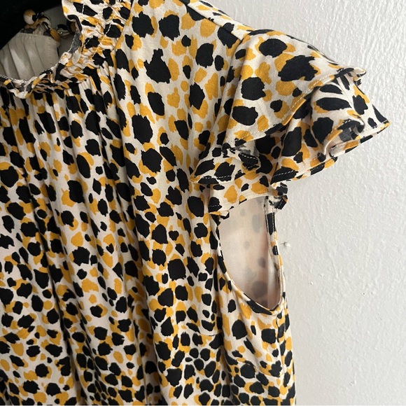 Ann Taylor Factory NWT Mock Neck Cheetah Print Shift Dress XS - Picture 5 of 14